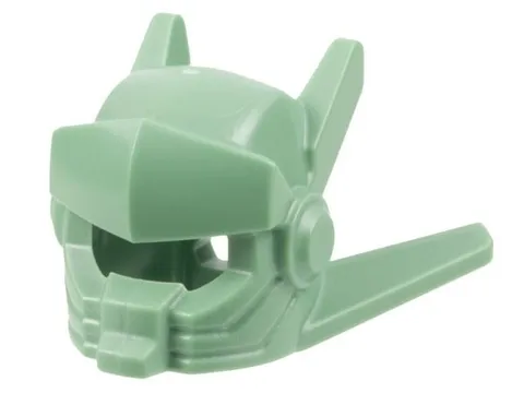 Lego 71037 New SPACE ROBOT WARRIOR Minifig HELMET Sand Green  Visor Antennas D65
