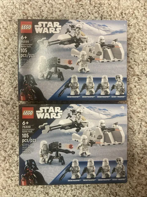 LEGO Star Wars: Snowtrooper Battle Pack (75320) New Sealed Boxes 2 Sets