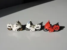 Lego Motorcycle Bike Lot Of 3 Authentic Police Red White