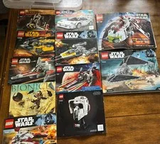 Lego Instruction Booklets Lot Of 11 Star Wars, Speed Champion, Bionicle,& Hobbit