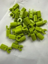 LEGO- NEW-#11090-LIME-BAR HOLDER WITH CLIP-10 PIECES