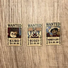 LEGO One Piece Wanted Posters x3
