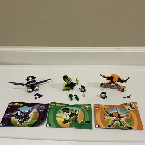 LEGO MIXELS Series 2 LOT OF 3 - 41517 Balk, 41519 Glurt, 41524 Mesmo