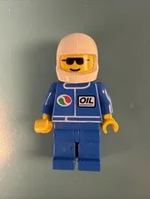 Vintage LEGO Town Mini-figure Octan Blue Oil sun glasses on OCT005