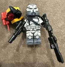 LEGO Star Wars ARC Trooper Clone Minifigure w/ Kama Rifle Backpack Rare