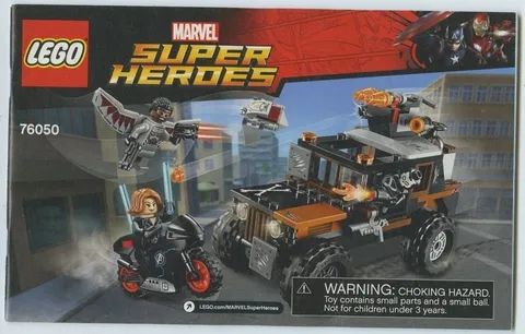Lego Marvel Super Heroes Crossbones Hazard Heist 76050 Instructional Manual Only