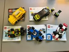 Lego cars, Instructions included, Set #40468, 60383, 60464, 60399