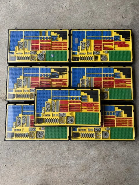 LOT OF 7 Vintage LEGO Dacta Technic Simple Machines Sets 1031 & Building Cards