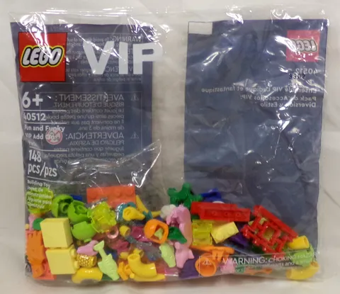 LEGO VIP 40512 Fun And Funky VIP Add On Pack 148 Piece Set New Sealed