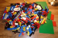 LEGO ASSORTED MULTICOLOR MIXED LOT PIECES WITH CONTAINER