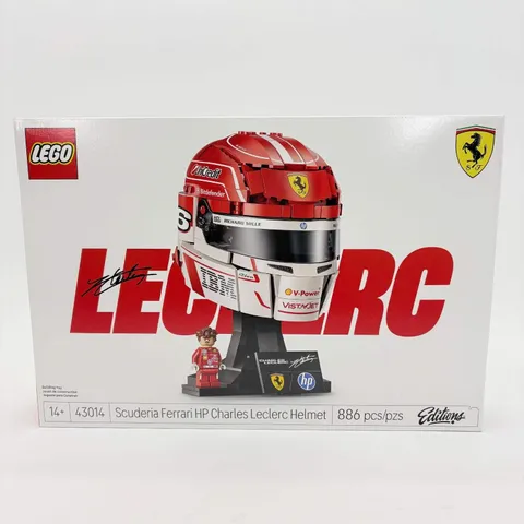 New Lego Scuderia Ferrari HP Charles Leclerc Helmet Lego Set 6590600