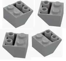 LEGO ® 4x slope negative 2x2 light grey 76959 6435857 inverted medium stone grey