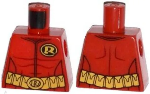 LEGO® Part 973pb1651 - Torso Batman 'R' Symbol