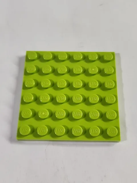 LEGO Parts ● Lime Green Plate 6 x 6 Square ● # 3958 ● QTY 1