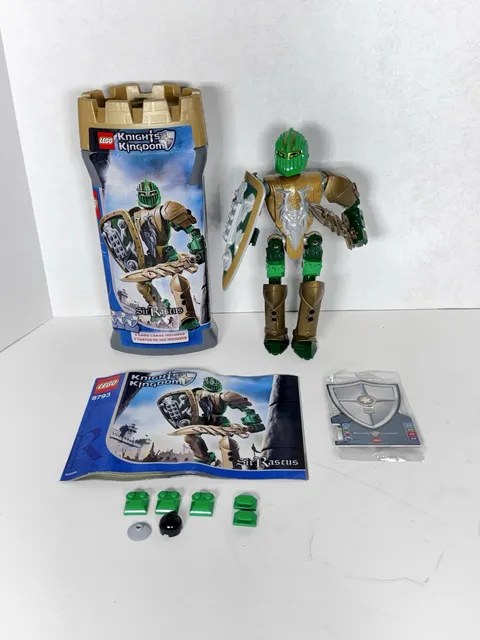 LEGO Knights Kingdom Sir Rascus #8793 Complete w/Playing Cards Instructions can