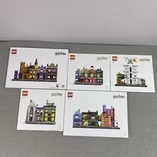 LEGO Harry Potter Diagon Alley Wizarding Shops 76444 Instruction Manuals Only