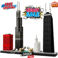 ARCHITECTURE: Chicago (21033) - Complete Bricks -New Sealed (bagged) Retired set