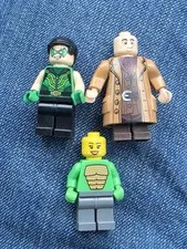 Lego Figures Misc X3 Lizard Man, Hagrid And Green Lantern 