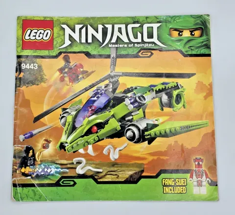 Lego 9443 Ninjago Rattlecopter Instructions Manual Only No Bricks 2012