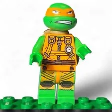Lego Teenage Mutant Ninja Turtles Minifigure  Jump Suit Michelangelo