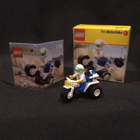LEGO Vintage Shell promo set 1249 Tri-Motorbike - 100% complete w BOX!
