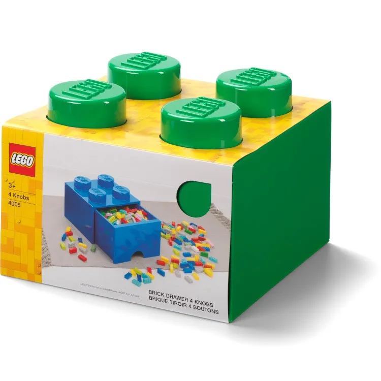 LEGO Storage Products: 40051734 4-Stud Brick Drawer Dark Green NEW