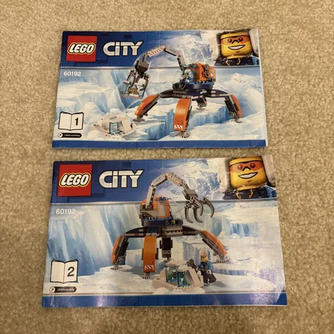LEGO 60192 City Arctic Ice Crawler Building Set Instruction Manual Booklets