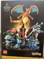 Lego Pokemon 72153 Venusaur Charizard Blastoise Set with Kanto Badges