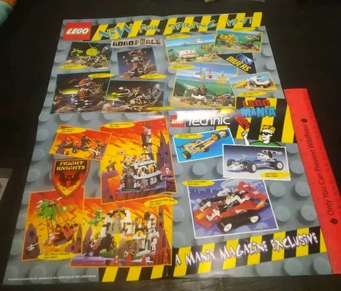 ⭐Lego Mania Spring 1997 Large Poster⭐