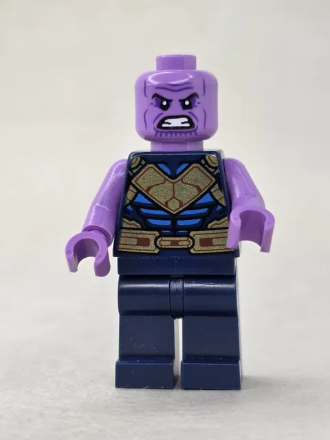 LEGO Marvel Super Heroes Thanos Minifigure sh0859 Infinity Gauntlet 3h