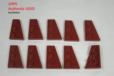 LEGO NEW 2x3 Dark Red Wedge Plate Wing Right (10x) 6267492 Brick 43722