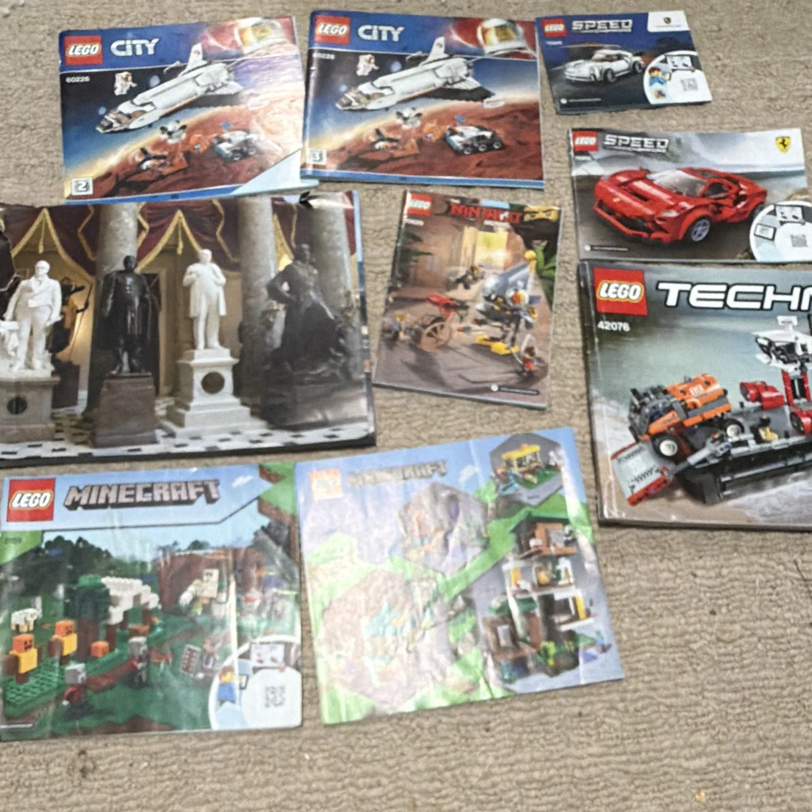 LEGO Instruction Manuals Lot - one missing cover