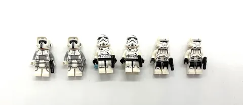 LEGO Star Wars Stormtrooper Minifigures Lot of 6 Plastic Age 6+