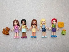 Lego Friends Minifigure Lot RV Camping Themed 41392 3184 41364 Nicole Olivia Mia