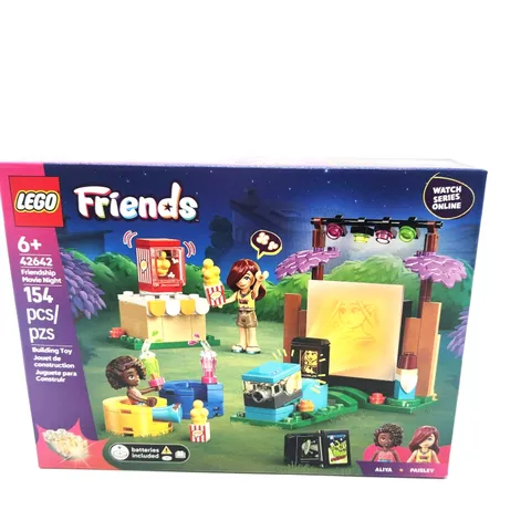 LEGO 42642 Friends Movie Night Set w/ Mini-Dolls Paisley & Aliya Ages 6+