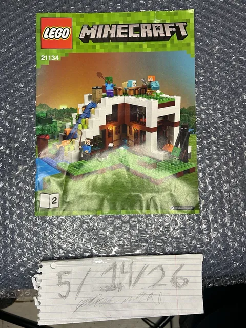 LEGO Minecraft: The Waterfall Base 21134 Instruction Manual Book #1 Only!