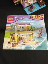 LEGO Friends (41037) Stephanie's Beach House w/p2 Manual 99% Complete