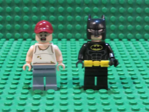 Lot 2 LEGO DC Super Heroes Minifigures Farmer + Batman sh0277 76054 GG62