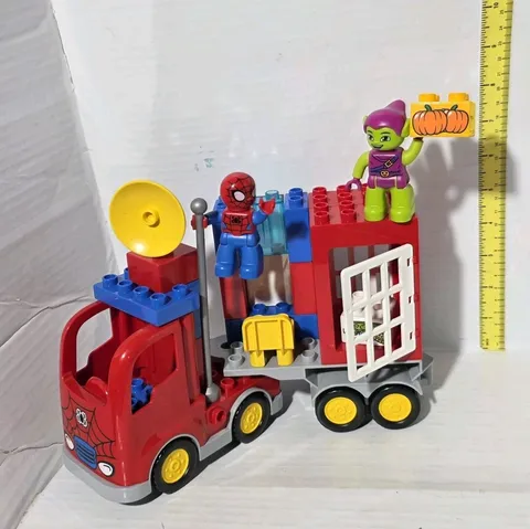 Lego Duplo Marvel Spider-Man Spider Truck & Trailer Incomplete Set 10608 Goblin