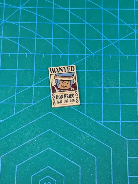 LEGO One Piece Don Krieg Wanted Poster 75636 75637 75638 75639 New