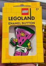 2026 Legoland California Enamel Button LEGO Watermelon Guy New