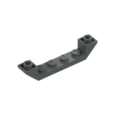 LEGO 6x Dark Bluish Gray Slope, Inverted 45 6 x 1 Double with 1 x 4 inv.602