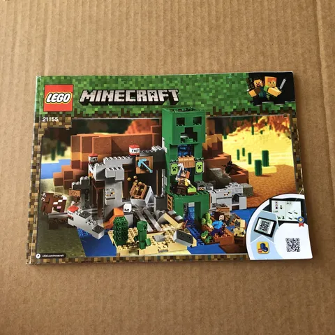LEGO Minecraft 21155 Creeper Mine Manual - Manual Only / No LEGO Set