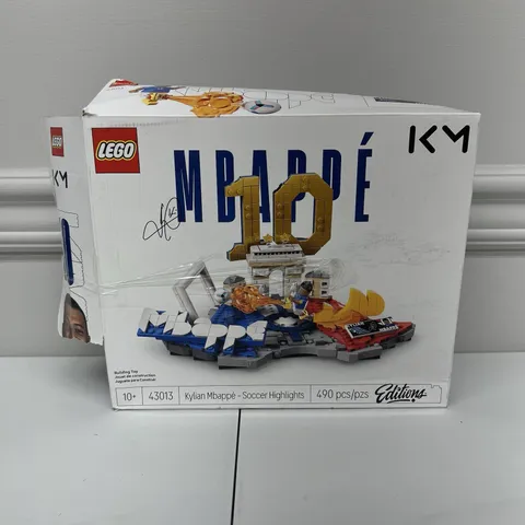 LEGO Editions 43013 Kylian Mbappe Soccer Highlights Open Box Complete Sealed Bag