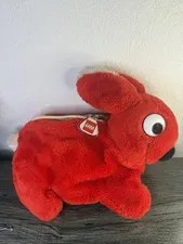 Duplo Plush Bunny Lego Block Carrier Bag Red Zipper Handle Plush 1984 Vintage