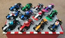 Complete Set of 12 Lego Mini F1 Cars 71049 With GENUINE LEGO DISPLAY BASE STAND