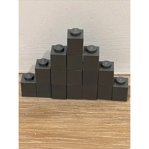 Lego Brick 1 x 1 Dark Bluish Gray Lot Of 200 #3005 Bulk Bricks