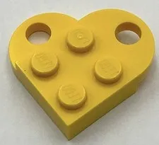 Lego New Yellow Plates Modified 2 x 3 with Hole Parts