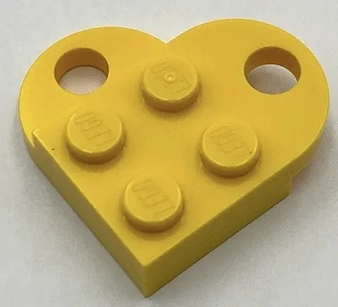 Lego New Yellow Plates Modified 2 x 3 with Hole Parts