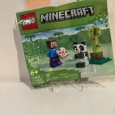 LEGO Minecraft Steve and Baby Panda Polybag | Set Number 30672